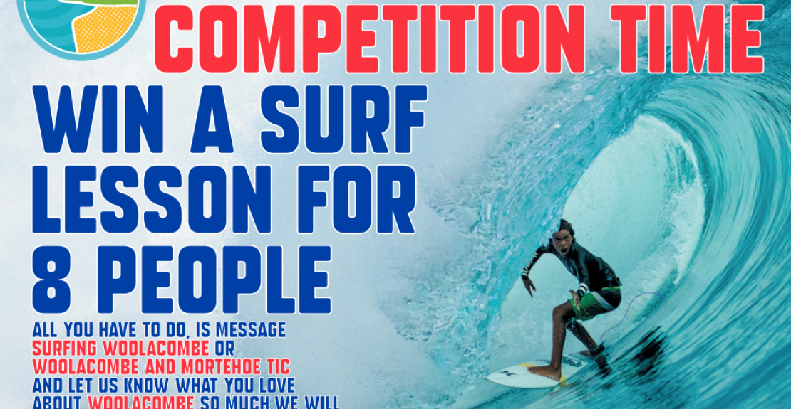 Win Surf Lesson Surfing Woolacombe Competition