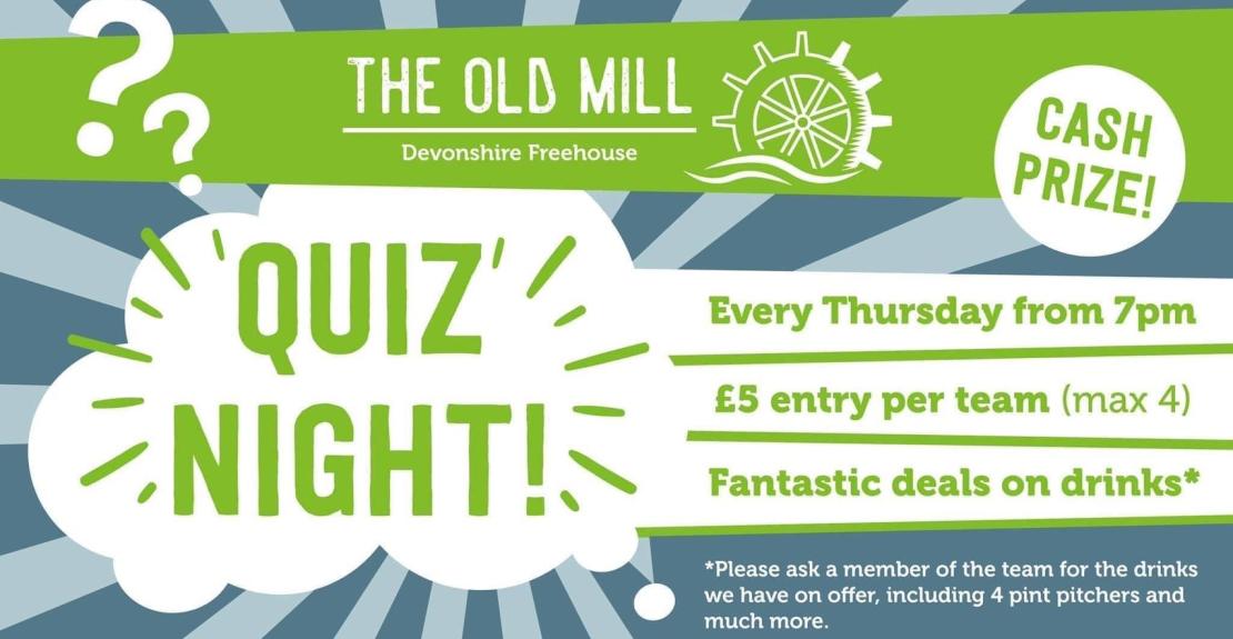 The Old Mill Ossaborough Woolacombe Quiz Nights