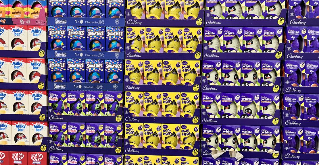 Easter Egg Wall at Clovelly Find the Chicks North Devon