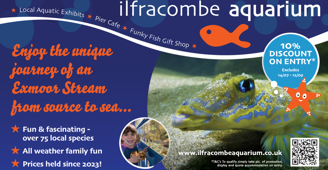 Ilfracombe Aquarium 10% Discount Offer 2025