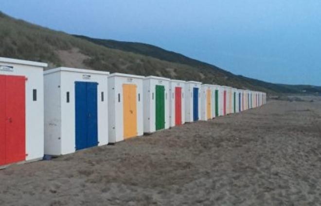 Beach huts