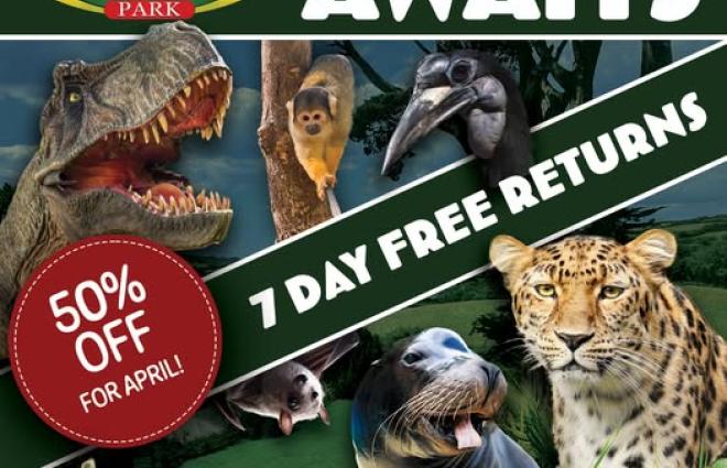 Combe Martin Wildlife & Dinosaur Park April 2025 Offer