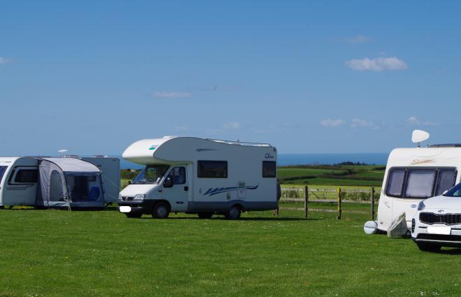 Large Grass Electric Pitches Sunnymead Farm Camping & Touring Site near Woolacombe