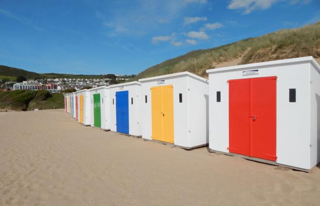 Beach Huts on Woolacombe Beach Parkin Estates Ltd