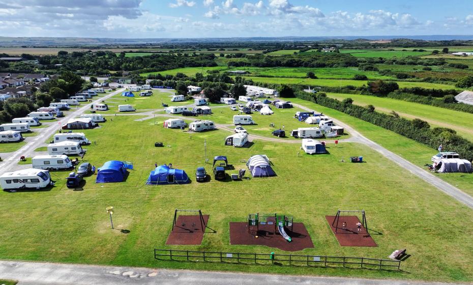 Lobb Fields 4 Star caravan & camping Braunton North Devon View to Saunton Sands