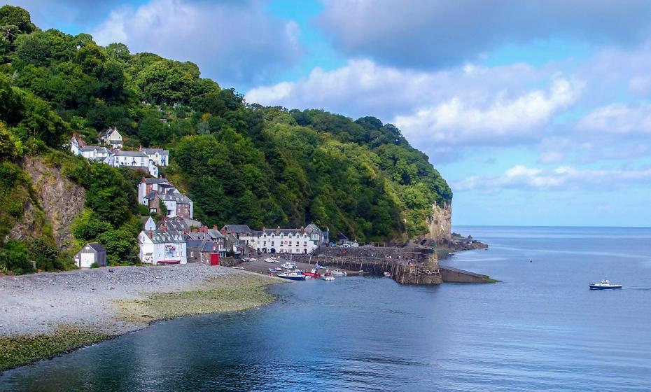 Aerial view of Clovelly North Devon