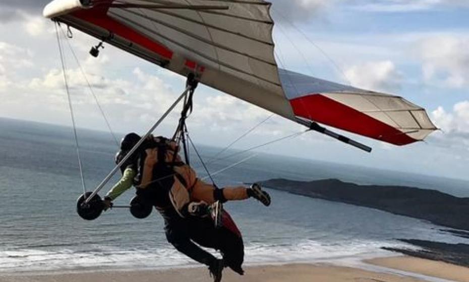 Taking off at Woolacombe