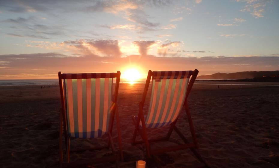 Sunset at Woolacombe Beach