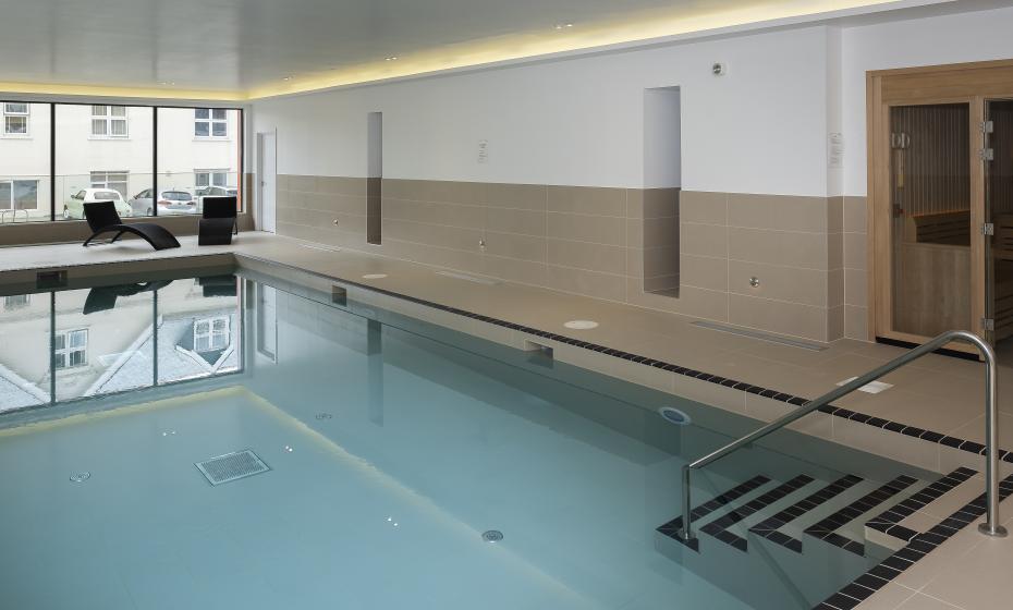 Our fabulous indoor heated pool, perfect for those rainy days! 