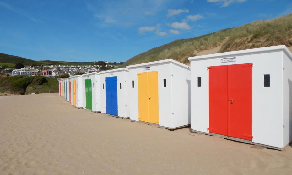 Beach Huts on Woolacombe Beach Parkin Estates Ltd