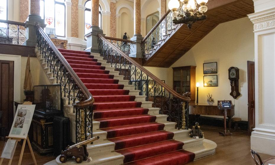 Arlington Court Staircase National Trust Hugh Mothersole North Devon 