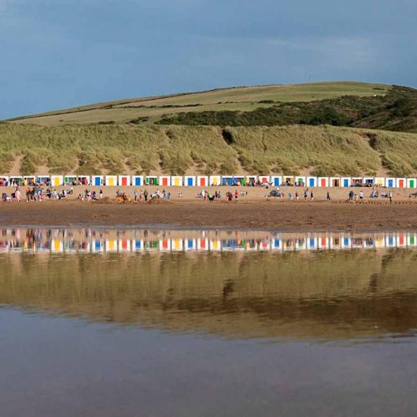 Bech huts at Woolacombe Sands
