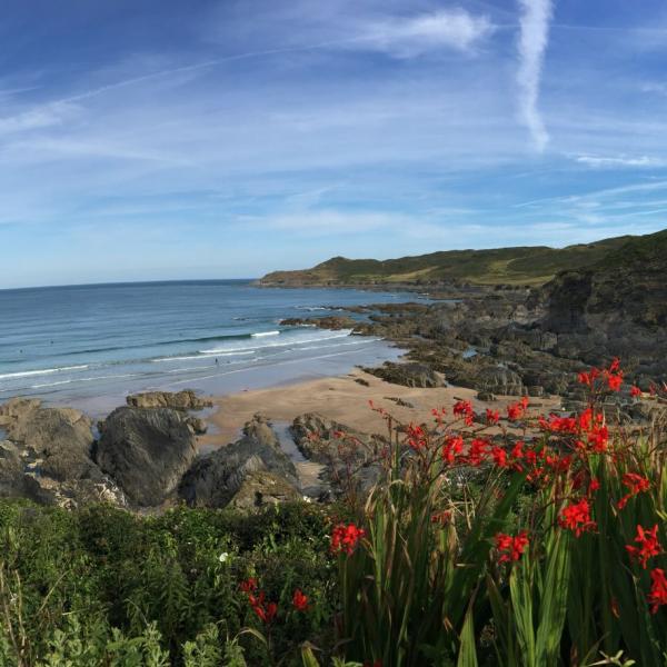 Combesgate Beach Woolacombe Mortehoe Coast Path