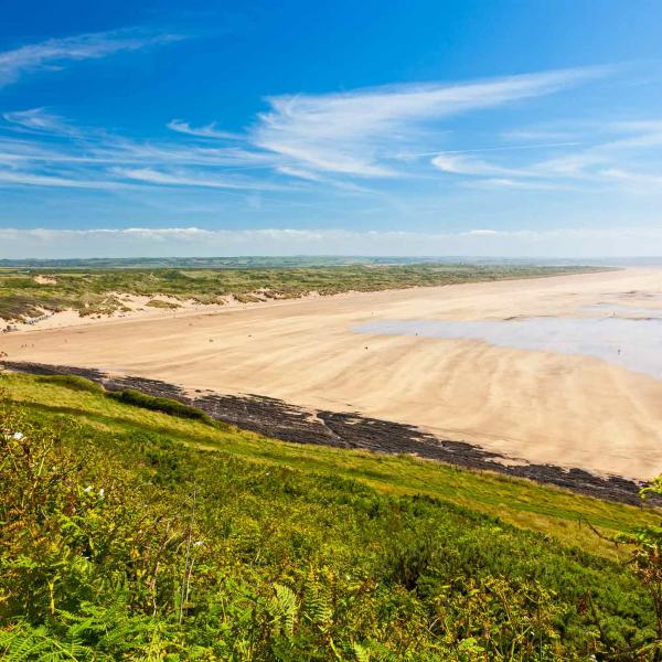 Saunton Sands Beach in North Devon