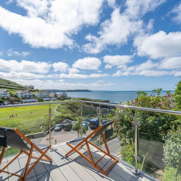 Sea view from Combesgate House balcony