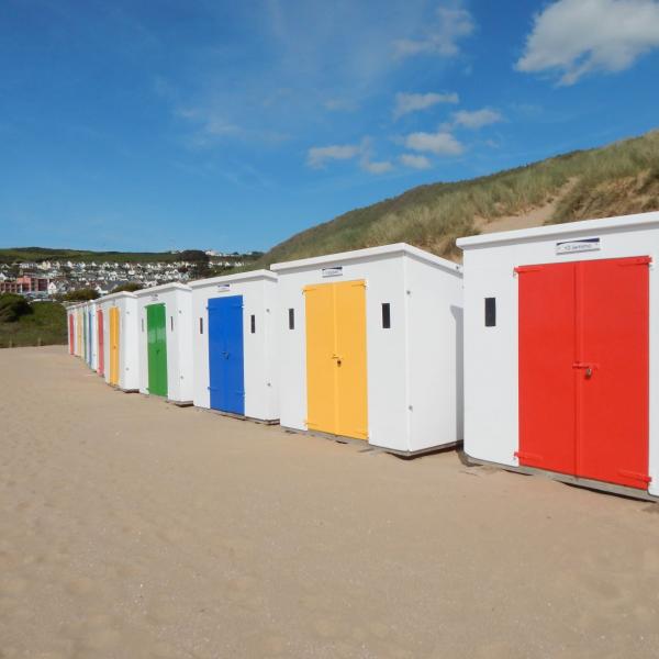 Beach Huts on Woolacombe Beach Parkin Estates Ltd