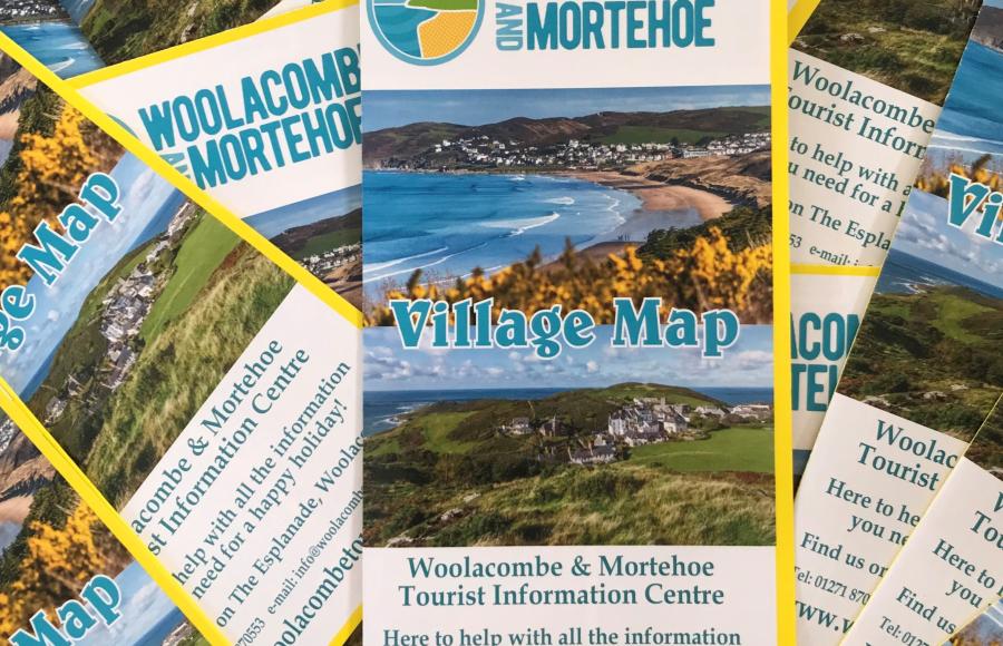 Woolacombe & Mortehoe Village Map