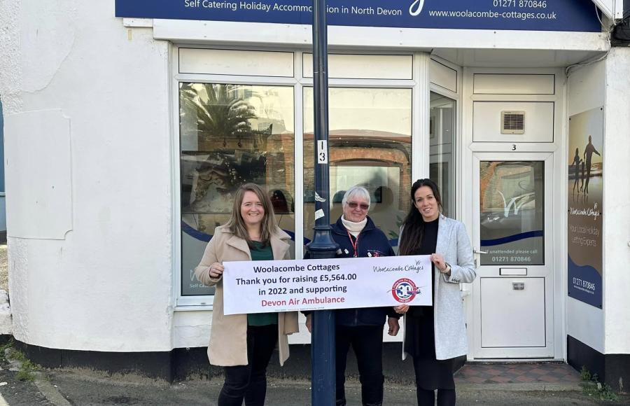 Woolacombe Cottages Charity Donation 