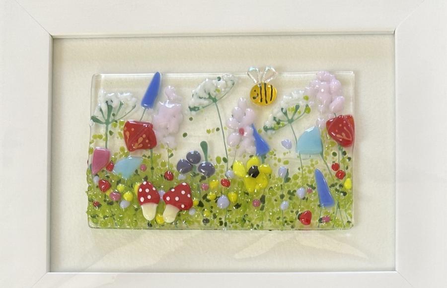 Locally Made Art Mash Hand Fused Glass Woolacombe North Devon 